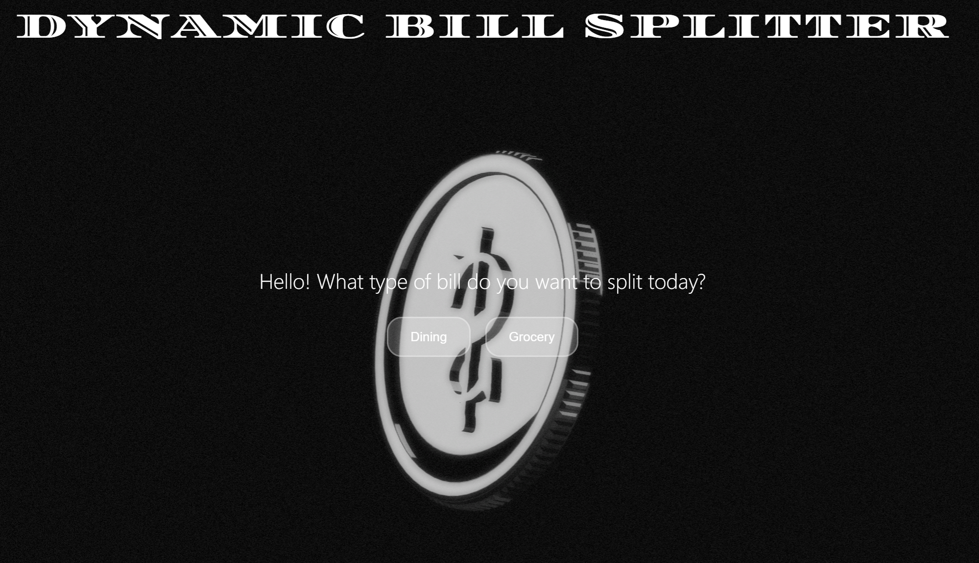 Dynamic Bill Splitter